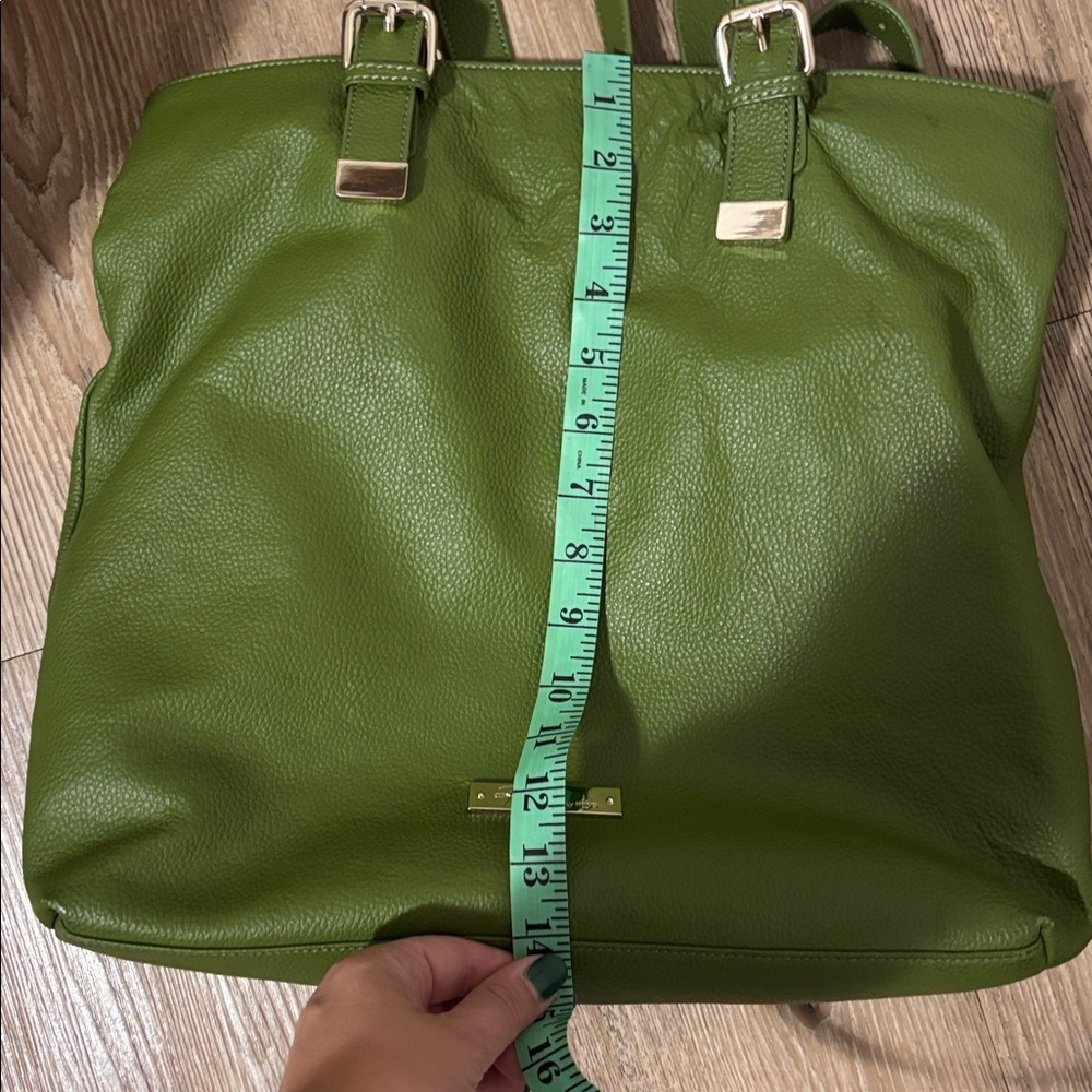 Raisa by Heys Green Leather Tote Bag - Picture 9 of 11
